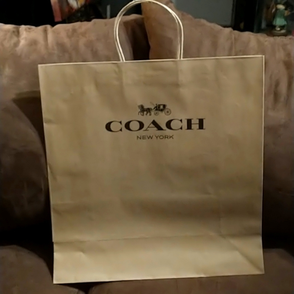 Large Coach paper shopper
